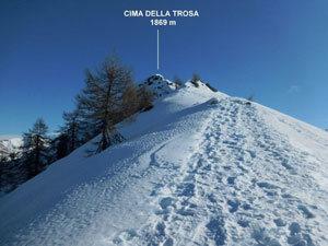 Via Normale Cima della Trosa - da Ovest