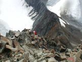 Via Normale Cima del Prete - Tratto finale della cresta