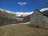 Via Normale Cima di Nimi - La Cima di Nimi, da Brunescio