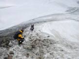 Via Normale Pan di Zucchero - Lungo la cresta di neve