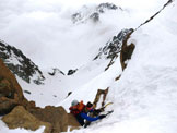 Via Normale Corni Bruciati - Punta NE - Lultimo breve saltino di roccia prima della vetta