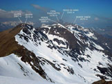 Via Normale Monte Tabor  Monte Bregagno - Immagine ripresa dalla vetta del Monte Bregagno