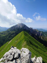 Via Normale Grigna Settentrionale (Traversata Alta e Bassa) - Sguardo verso la Grigna Meridionale durante la Traversata Alta