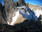 Via Normale Caire di Prefouns - Forcella alla fine del Canale