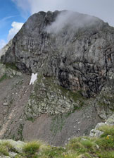 Via Normale Monte Pes Gerna - Il vicino Monte Masoni visto dal Pes Gerna