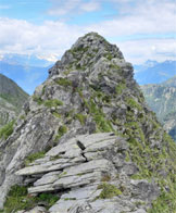 Via Normale Cima Vallocci e Cima dei Lupi (Traversata in cresta) - Passaggi lungo a cresta tra la Vallocci e la Cima dei lupi