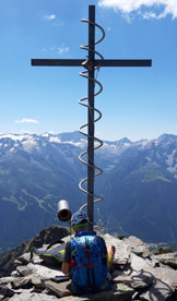 Via Normale Monte Coleazzo - La croce di vetta