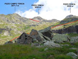 Via Normale Pizzo Campo Tencia – dalla Val di Prato - La baita di Pradoi (q. 2147 m) e l’itinerario