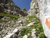 Via Normale Creta di Pricot - attacco della ferrata