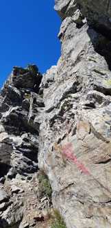 Via Normale Pizzo Cigola (da Carona) - Passaggio tra rocce