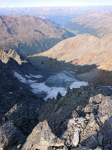 Via Normale Weisseespitze - Cresta Ovest - la via di salita dal Valginferner