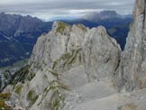 Via Normale Sas da la Giona - Sas Aut visto dalla cima