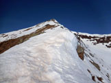 Via Normale Monte Stabbiello - Mottone della Tappa - Sulla cresta ESE del Monte Stabbiello, al centro la vetta