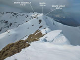 Via Normale Monte Garzirola - Monte Lungo - Immagine ripresa dalla vetta del Monte Lungo