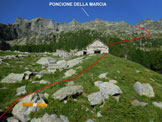 Via Normale Poncione della Marcia - Immagine ripresa a Corte di Sopra