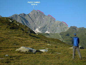 Via Normale Pizzo Tamb  Cresta Nord