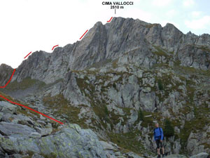 Via Normale Cima Vallocci - Cresta N