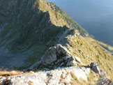 Via Normale Cima Vallocci - Cresta N - Immagine retro che rende lidea di che tipo di cresta sia la Nord della Vallocci