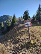 Via Normale Monte Dauda - Cartelli lungo il sentiero