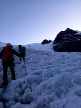 Via Normale Pico Ilusiòn - Attacco del ghiacciaio