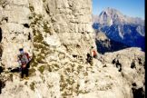 Via Normale Sfornioi Nord - Sulla bella cengia