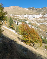 Via Normale La Palazza 2210 m - La cima de La  Palazza vista dall´anticima con lo sfondo del Duranno