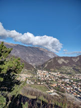 Via Normale Monte Baldo di Vittorio Veneto - Panorama dalla cima verso Vittorio Veneto