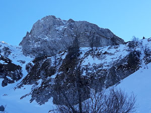 Via Normale Monte Antander per Spalla Nord Ovest Invernale 