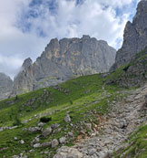 Via Normale Cima Manstorna Orientale - Verso il passo Canali