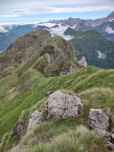 Via Normale Cima e Anticima Monte Lodina - Cerso l'anticima