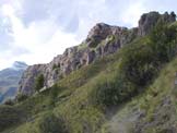 Via Normale Crepe Rosse - Vista salendo al passo