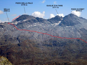 Via Normale Pizzo della Pal  dal Rif. Bertacchi