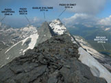 Via Normale Pizzo della Pal  dal Rif. Bertacchi - Panorama di vetta, verso SW