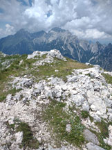 Via Normale Cima del Lago o  Jerebica - Panorama dalla cima erso il Mangart