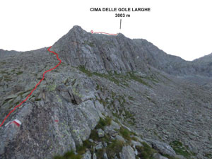 Via Normale Cima delle Gole Larghe