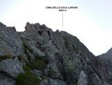 Via Normale Cima delle Gole Larghe - La parte iniziale della Cresta W