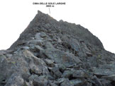 Via Normale Cima delle Gole Larghe - Lungo la Cresta W, dove sorge il sole c la vetta