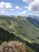 Via Normale Monte Guarda - Panorama dalla cima verso il Plagne
