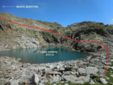 Via Normale Monte Serottini - Cresta E - Litinerario segnalato da ometti di pietre, dal Lago Storto