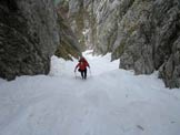 Via Normale Cima del Brutt Pass - Inizio del tratto ripido e stretto