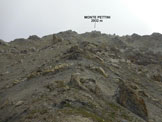 Via Normale Monte Pettini - Allinizio della seconda parte della Cresta SE