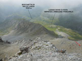 Via Normale Monte Pettini - Al centro la Cresta SE, dalla vetta