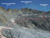 Via Normale Monte Narcanello - Litinerario di salita al M. Narcanello, dalla placca di ghiaccio isolata