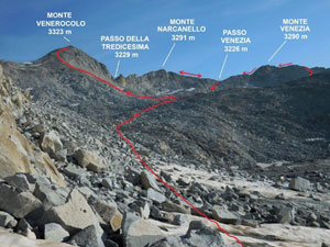 Via Normale M. Venezia - M. Narcanello - M. Venerocolo