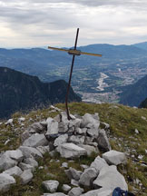Via Normale Cima Mora - panorama dalla cima Mora