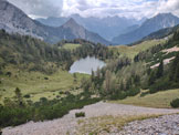 Via Normale Punta Giramondo - Panorama del  lago Bordaglia