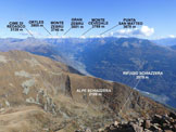 Via Normale Monte Masuccio - dal Rif. Schiazzera - Panorama di vetta, verso NE