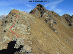 Via Normale Monte Campiano