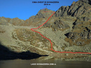 Via Normale Cima Ovest di Schiazzera