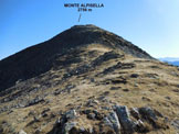 Via Normale Monte Alpisella - Il Monte Alpisella, dalla Sella 2715 m sulla Cresta NW